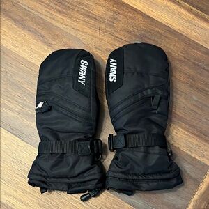 Swany Women's Black Mittens